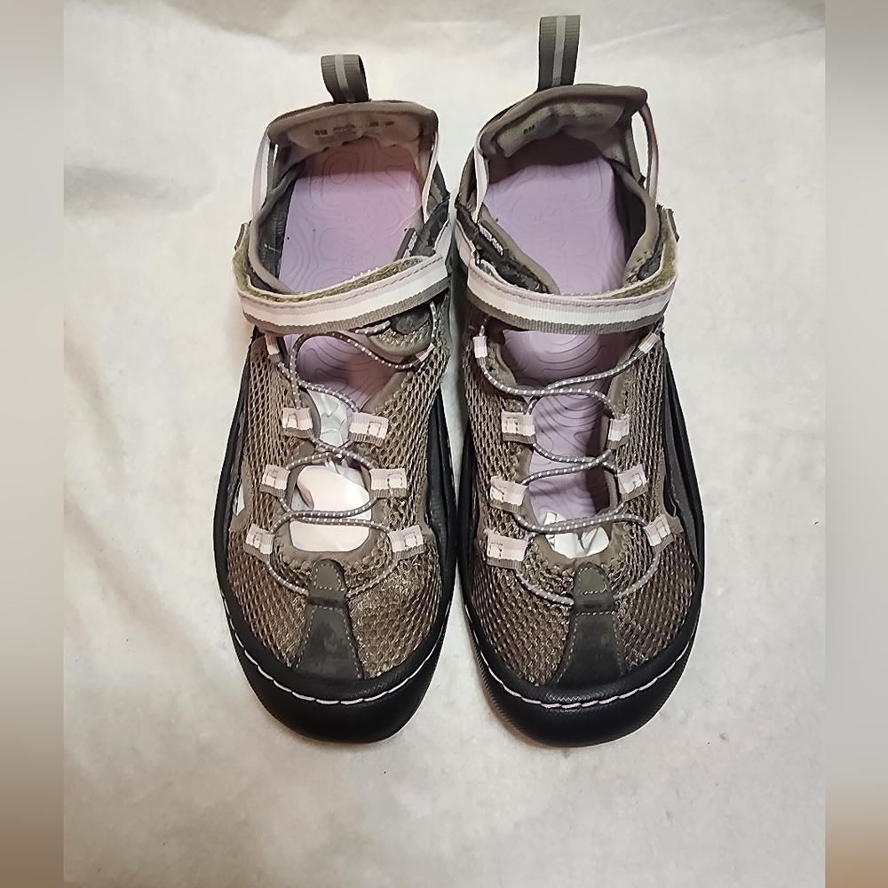 Jamba Outdoor Sandals Womens Sz8 Gray/Purple Hiking Trail Fishing Water Shoes